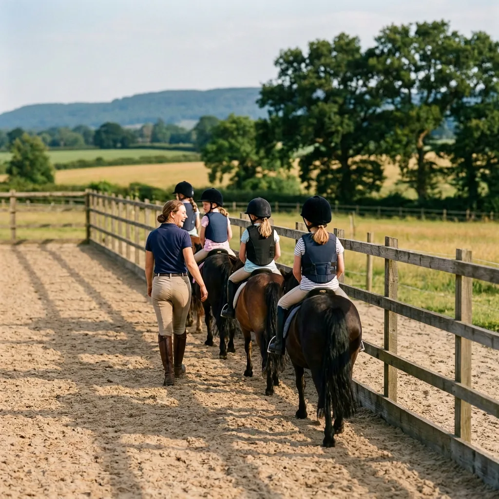 Cours de poney à Hières-sur-Amby, Isère